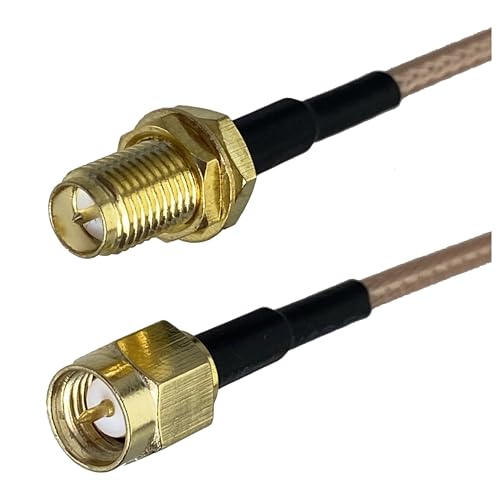 1 Stücke RG316 SMA RPSMA Auf RP Stecker Buchse RF Koaxial Jumper Pigtail Kabel Draht Terminals 4 zoll ~ 10FT(Brown,10inch (25CM)) von HamPaesk