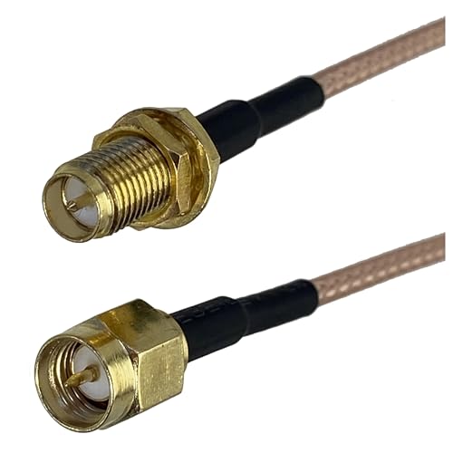 1 Stücke RG316 SMA RPSMA Auf RP Stecker Buchse RF Koaxial Jumper Pigtail Kabel Draht Terminals 4 zoll ~ 10FT(Dark Grey,6FT (2M)) von HamPaesk