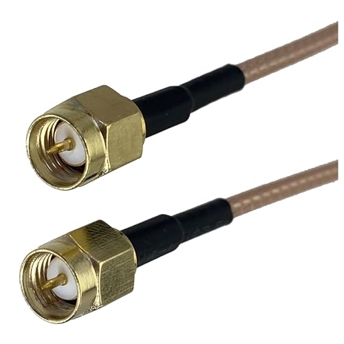1 Stücke RG316 SMA RPSMA Auf RP Stecker Buchse RF Koaxial Jumper Pigtail Kabel Draht Terminals 4 zoll ~ 10FT(Gold,1.5M) von HamPaesk