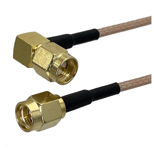 1 Stücke RG316 SMA RPSMA Auf RP Stecker Buchse RF Koaxial Jumper Pigtail Kabel Draht Terminals 4 zoll ~ 10FT(Red,12inch (30CM)) von HamPaesk