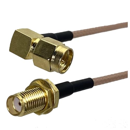 1 Stücke RG316 SMA RPSMA Auf RP Stecker Buchse RF Koaxial Jumper Pigtail Kabel Draht Terminals 4 zoll ~ 10FT(WHITE,6inch (15CM)) von HamPaesk