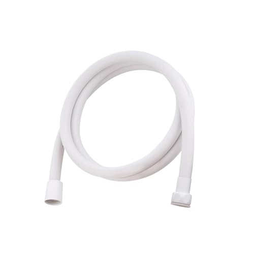 1 stück,5 Mt 2 3 Silber PVC Brauseschlauch for Kopf G1/2 Universalschnittstelle Flexibles Rohr Sanitär Badzubehör(White,200cm) von HamPaesk