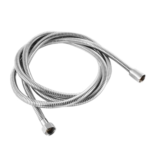 1 stück 2/2,5/3 M 304 Edelstahl Verschlüsselt Brauseschlauch Matt Schwarz Flexible Rohr Badezimmer Verchromt Gebürstet Nickel(Chrome Plated,2m) von HamPaesk