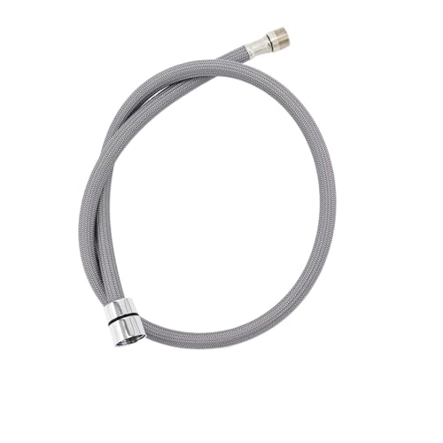 1 stück 50 cm/60 cm/85 cm F1/2 M15 * Nylon Geflochtene Flexible Wasser Schlauch for Küche Pull Out Wasserhahn Spinning Rohr Schwarz Grau Sanitär(85cm Gray) von HamPaesk