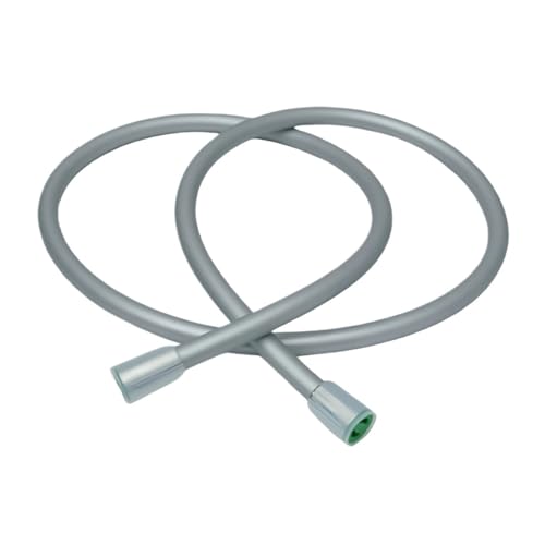 1 stück Flexible Silikon Duschkopf Schlauch,5 M .75 Lange Explosion Proof Dusche Sanitär Rohr Bad Zubehör(Silver,175cm) von HamPaesk