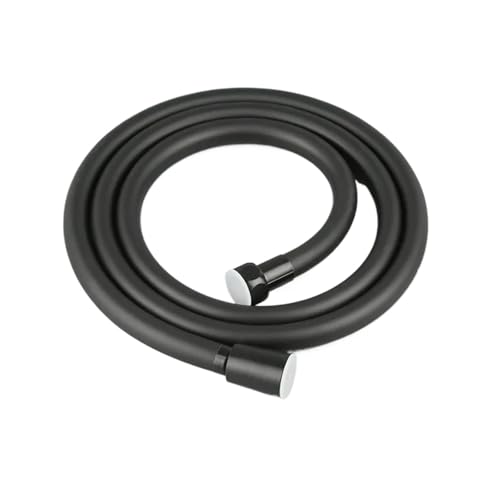 1 stück Splitter Weiß Grau BlackGlod SS304 Badezimmer Brauseschlauch Handheld Wasserrohr Armaturen Ersatzkopf(Black,300cm) von HamPaesk