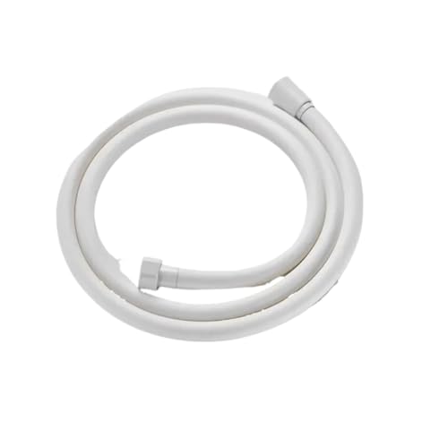 1 stück Splitter Weiß Grau BlackGlod SS304 Badezimmer Brauseschlauch Handheld Wasserrohr Armaturen Ersatzkopf(White,200cm) von HamPaesk