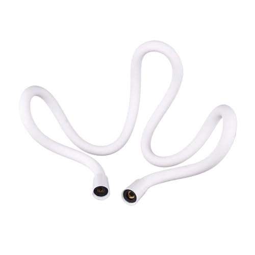 1 stück Super Flexible Silikon Bidet Schlauch for Toilette Hand Sprayer Ultra Weiche Anti-kick Dusche 47 "Zoll,2 M(White) von HamPaesk