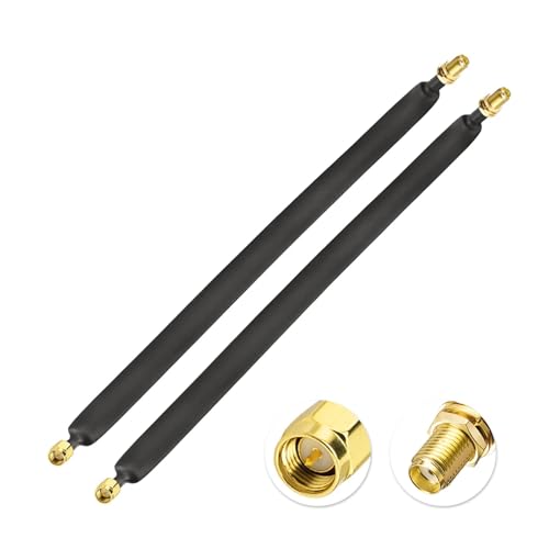 1 stücke Flache Fenster/Tür Pass Durch RF Koaxialkabel Feed Thru SMA Männlich ZU Weiblich Verlängerung for Helium Miner LoRa antenne(8inch 20CM) von HamPaesk