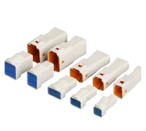 10 Sätze JST JWPF Typ Wasserdichter Kabelstecker for Kraftfahrzeuge, 2 3 4 6 8 Pin, männlich/weiblich, Butt Plug 02T-JWPF-VSLE-S 03R-JWPF-VSLE-S(4P Male) von HamPaesk