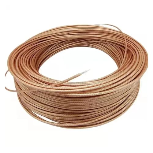 10 meter RG316 RG-316 Kabel RF Koaxial 2,5mm 50 Ohm Niedrigen Verlust 30ft Crimp for Stecker(Brown) von HamPaesk