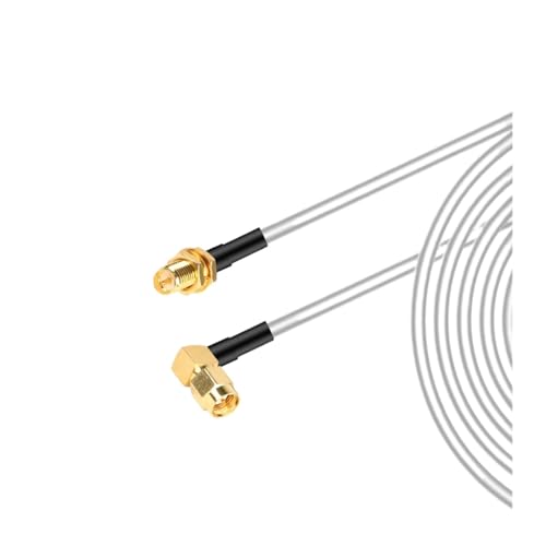 1M, 2M, 3MSMA-Stecker auf RG58 50 Ohm Koaxialkabelstecker WiFi-Antennenverlängerungsstecker-Adapter Pigtail(Ivory,3M) von HamPaesk