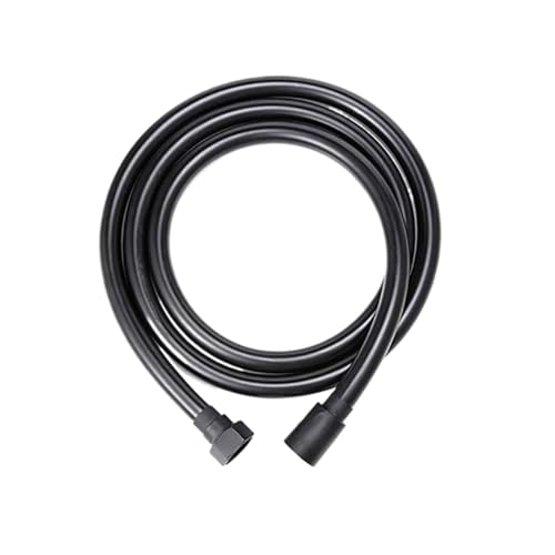 1PC 1,5 M/2 M/3 M/4 M PVC Flexible Dusche Schlauch Hochdruck Rohr for Bad Kopf Sanitär Anti Wicklung(Black,300CM) von HamPaesk
