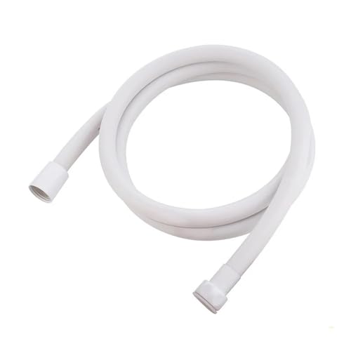 1PC 1,5 M/2 M/3 M/4 M PVC Handbrauseschlauch Flexibler Anti-Wicklungs-Explosionsschutz Badezimmer-Ersatzschlauch(White,2M) von HamPaesk
