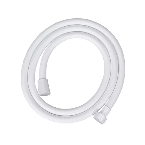 1PC 1.5/2/3/4m PVC Handbrauseschlauch Flexibler Anti-Wicklungs-Explosionsgeschützter Wasserschlauch Badezimmer Wasserhahn Verlängerungsrohr(White,400CM) von HamPaesk