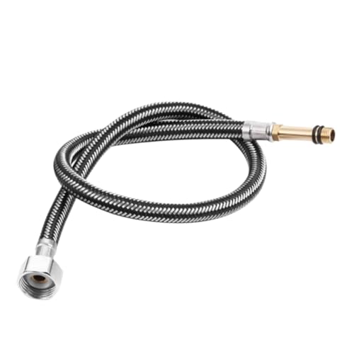 1PC 60/80/100cm Edelstahl Flexible Sanitär Rohre Küche Kalt Heiß Mixer Wasserhahn Wasser Versorgung Rohr schläuche Bad Teil(B,60cm) von HamPaesk