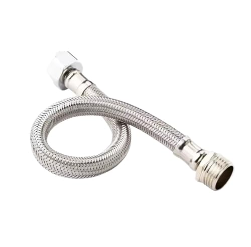 1PC Edelstahl G1/2 Interne Und Externe Gewinde Geflochtene Flexible Schlauch Dusche 20-200CM Verlängerung Hand Sprayer Rohr(60cm) von HamPaesk