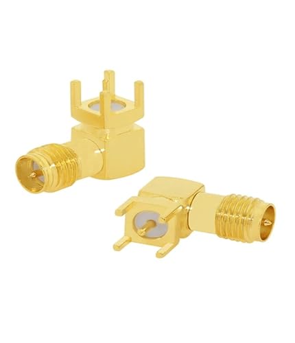 1PC SMA Männlich/Weiblich RF Coax Connector PCB 2-Loch Panel Mount Solder Post Draht Terminal Adapter Vergoldet(Type11) von HamPaesk