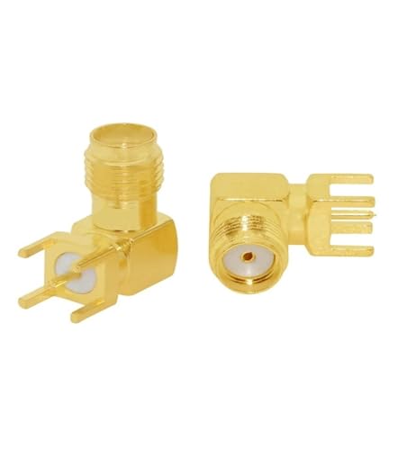 1PC SMA Männlich/Weiblich RF Coax Connector PCB 2-Loch Panel Mount Solder Post Draht Terminal Adapter Vergoldet(Type12) von HamPaesk