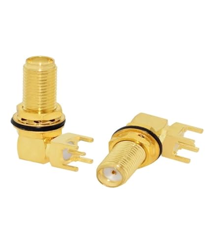 1PC SMA Männlich/Weiblich RF Coax Connector PCB 2-Loch Panel Mount Solder Post Draht Terminal Adapter Vergoldet(Type15) von HamPaesk