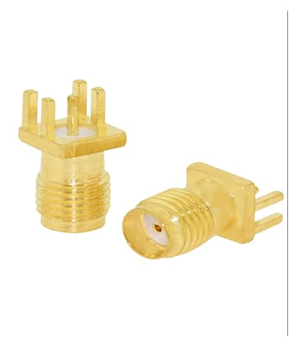1PC SMA Männlich/Weiblich RF Coax Connector PCB 2-Loch Panel Mount Solder Post Draht Terminal Adapter Vergoldet(Type6) von HamPaesk