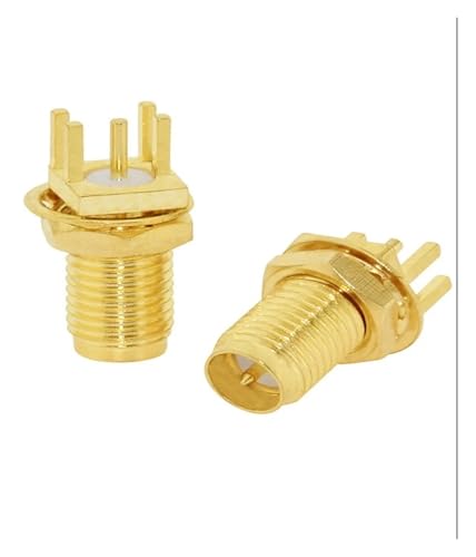 1PC SMA Männlich/Weiblich RF Coax Connector PCB 2-Loch Panel Mount Solder Post Draht Terminal Adapter Vergoldet(Type8) von HamPaesk