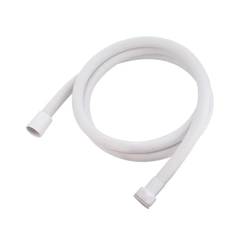 1PC Silber PVC Brauseschlauch Ersatz Handheld Flexible for Badezimmer Kopf Langlebig 1,5 M/2 M/3 M Badewanne(White,2M) von HamPaesk