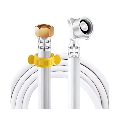 1PC Upgrade und verdicken 80-500cm G1/2-G3/4 Zoll PVC Waschmaschine flexibler Schlauch Wassereinlass Sanitär explosionsgeschützte Rohr(150cm) von HamPaesk