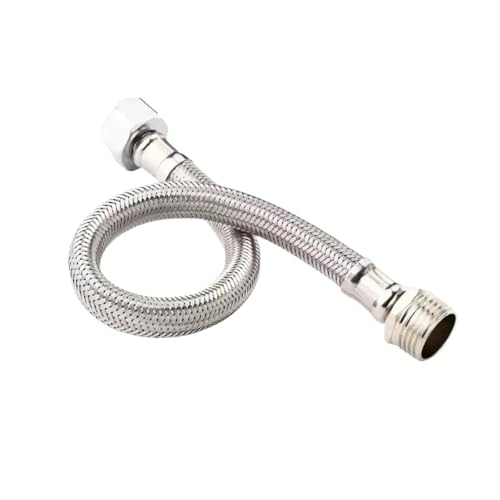 1pc Edelstahl G1/2 Interne Und Externe Gewinde Geflochtene Flexible Schlauch Dusche 20-200CM Verlängerung hand Sprayer Rohr(40cm) von HamPaesk