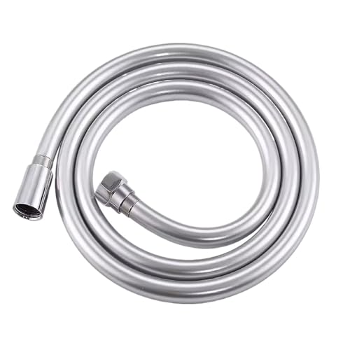 1pc Hochdruck Dusche Schlauch Sanitär for Bad Zubehör PVC Flexible Handheld Anti Wicklung GI/2 Universal(Silver,200cm) von HamPaesk