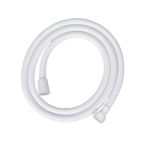 1pc Hochdruck Dusche Schlauch Sanitär for Bad Zubehör PVC Flexible Handheld Anti Wicklung GI/2 Universal(White,300cm) von HamPaesk