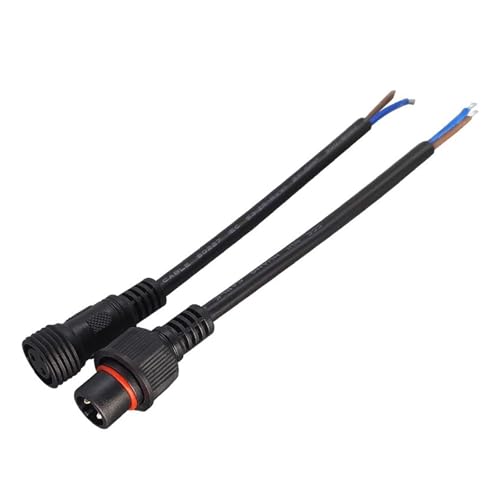 5/20 Stücke M16 Wasserdicht 2 3 4 5 Pin IP65 Kabel Draht Stecker for Streifen Männlichen Und Weiblichen Jack 22mm Mutter 20CM OD 6mm(Male Female-20 PCS,3P) von HamPaesk