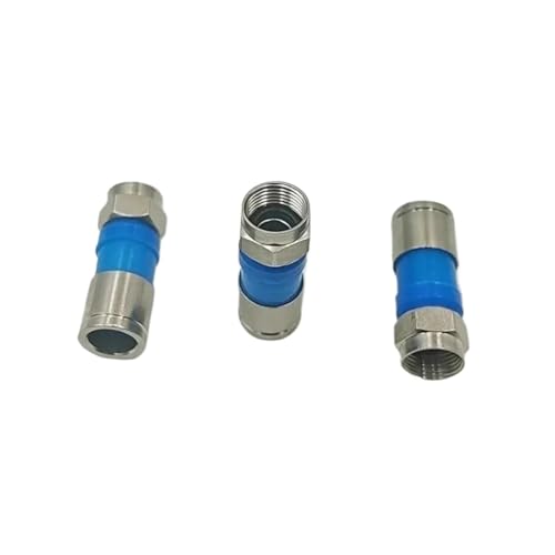 50 Stücke 75-5 F Typ Kompressionsstecker for Signalverstärker CATV RG6 RG59 Koaxialkabel TV von HamPaesk