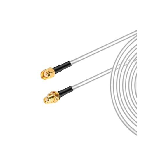 5M, 10M, 15M, SMA-Stecker auf RG58 50 Ohm Koaxialkabelstecker WiFi-Antennenverlängerungsstecker Adapter Pigtail(Silver,15M) von HamPaesk