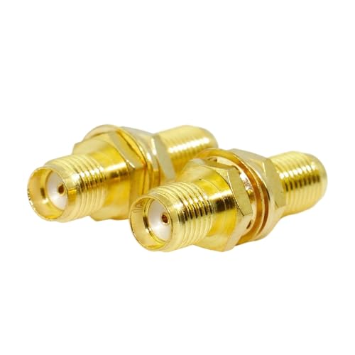 Anschluss SMA auf SMA/RP-SMA auf/RPSMA-Stecker und Buchse, aufschiebbarer gerader HF-Koaxialadapter(Type 7) von HamPaesk