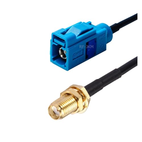 Fakra Z Buchse auf SMA Stecker/Buchse RG174 Kabel GPS Antennenverlängerungsadapter RF Koaxial Pigtail for Auto Fahrzeug(FAKRA CK-SMAK,10CM) von HamPaesk
