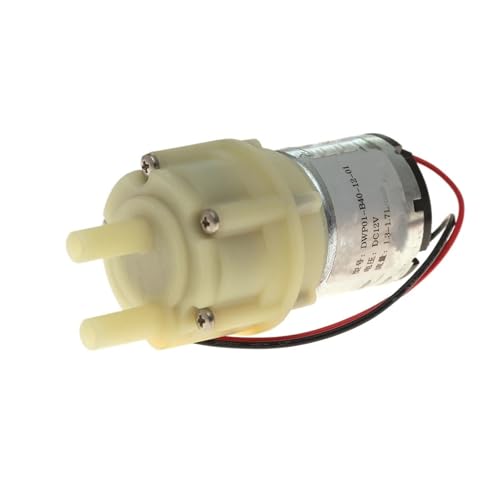 HamPaesk 12 V DC Kleine 528 Wasserpumpe mit DC-Motor 1,7 l Großer Wasserdurchfluss DC 7,4 V-14 V Selbstansaugende Pumpe for Trinkwasserpumpe von HamPaesk