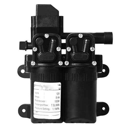 HamPaesk 1pc Druck Membran Wasserpumpe DC 12V 120W 8L/Min Hohe selbstansaugende Mit Automatische von HamPaesk