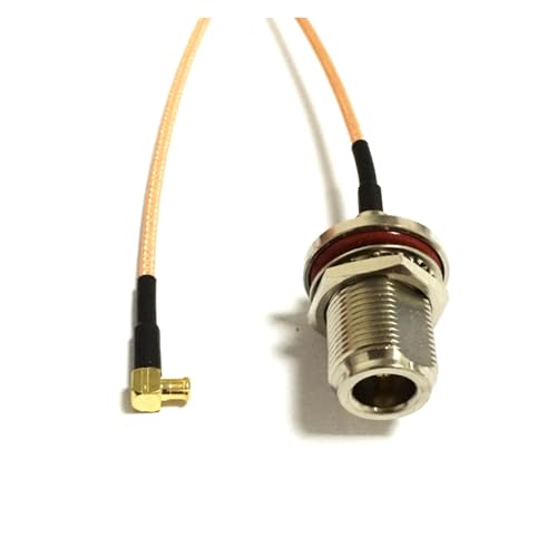 MCX Rechtwinkliger 90-Grad-Schalter N-Typ-Buchse Schott-Pigtail-Kabel RG316 RG174 RG178 15 cm/30 cm/50 cm/100 cm for WLAN-Router(RG316,300CM) von HamPaesk