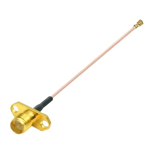 RP SMA Weibliche 2-Loch Panel Innen Pin Zu U.FL RG178 Kabel Jack Anschlüsse Adapter for Wifi Router GPS AP(20cm) von HamPaesk