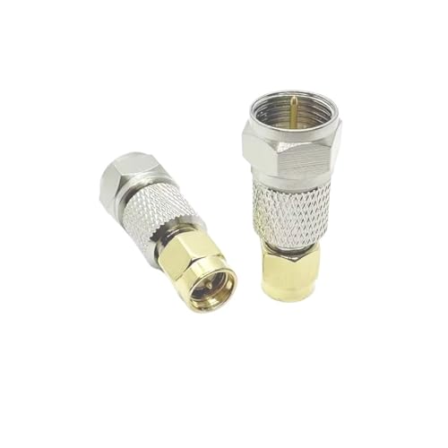 Reines Kupfer F-Typ auf SMA-Stecker weiblich RF Koaxial-Stecker Antennenadapter 4 Typen(SMAJ-FJ x1) von HamPaesk