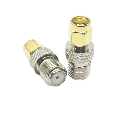 Reines Kupfer F-Typ auf SMA-Stecker weiblich RF Koaxial-Stecker Antennenadapter 4 Typen(SMAJ-FK x1) von HamPaesk