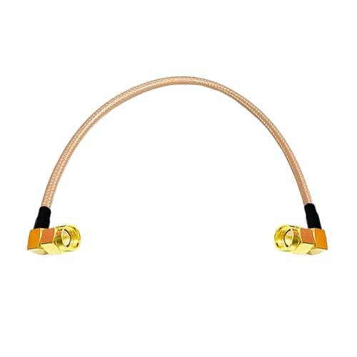 SMA-Stecker rechtwinkliger Schalterstecker 90-Grad-Überbrückungskabel RG316 RG174 RG58 15CM/40CM/100CM Adapter(RG142,500CM) von HamPaesk