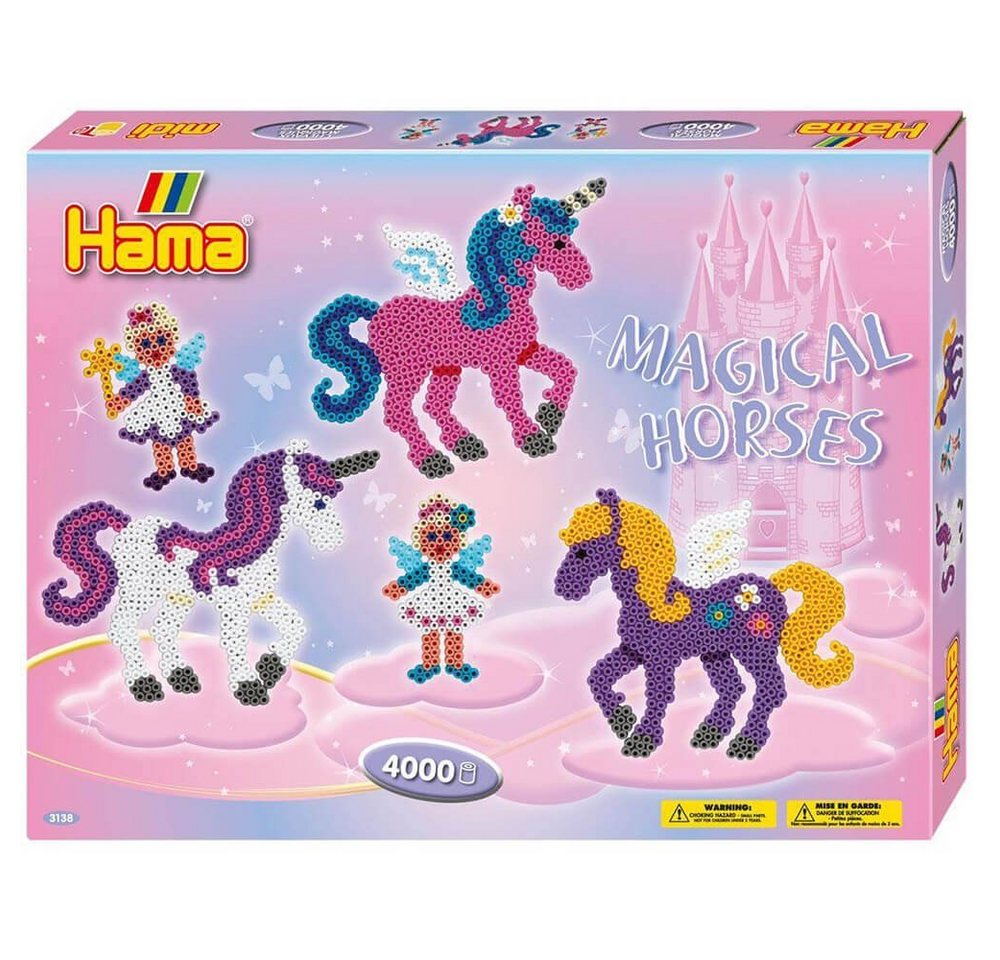 Hama Perlen Bügelperlen Hama Bügelperlen Geschenkpackung Zauberhafte Pferde von Hama Perlen