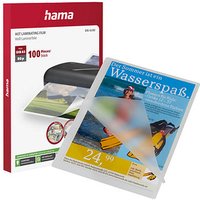 100 hama Laminierfolien glänzend für A5 80 micron von Hama