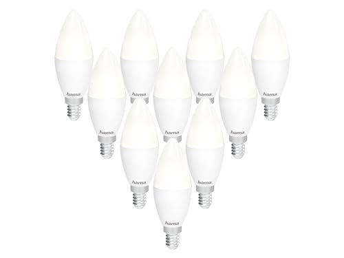 HAMA 10er Set LED-Lampe, E14, EEK: F, 5,5 W, 470 lm, WLAN, dimmbar von Hama
