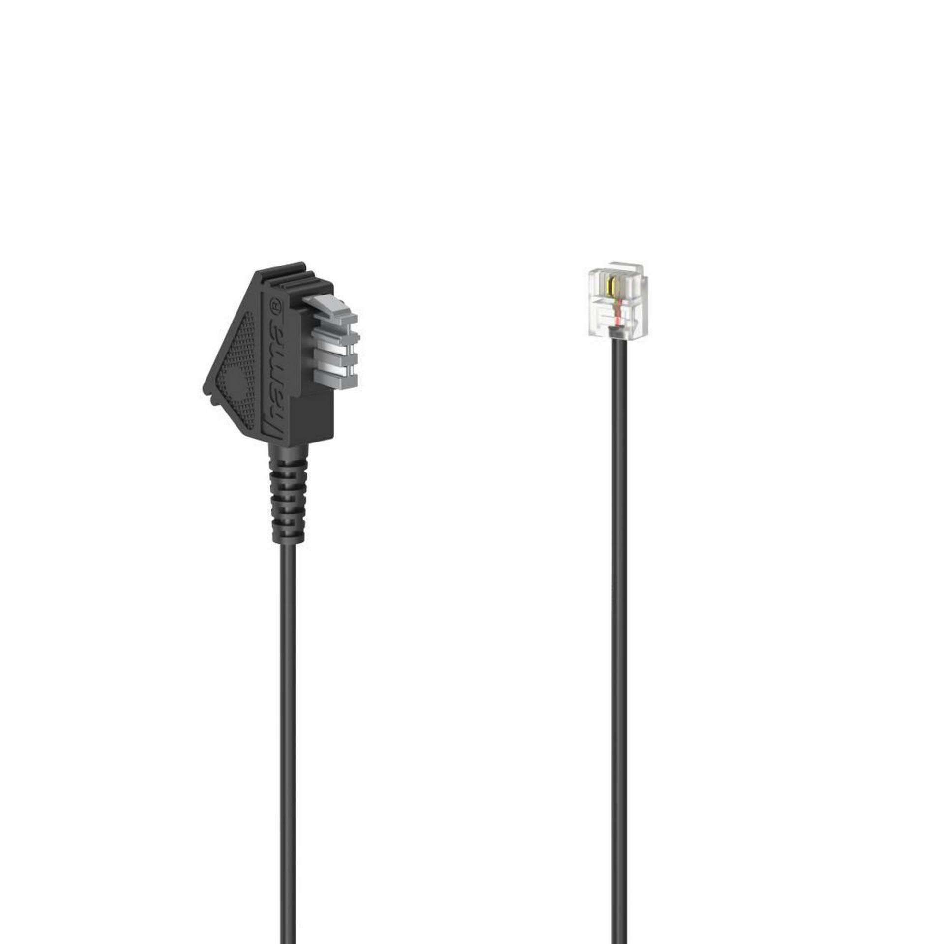 Hama Anschlusskabel schwarz TAE-N-Stecker mit Modular-Stecker 6p2c, 10 m Hama Anschlusskabel schwarz TAE-N-Stecker mit Modular-Stecker 6p2c, 10 m von Hama
