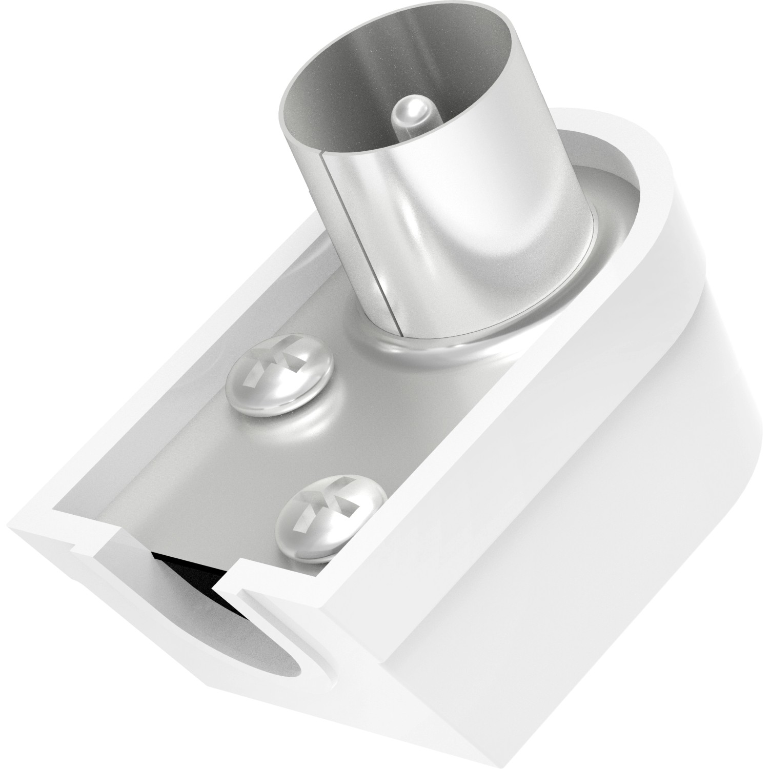 Hama Antennen-Stecker Koax-Winkel Schraubbar Weiß von Hama