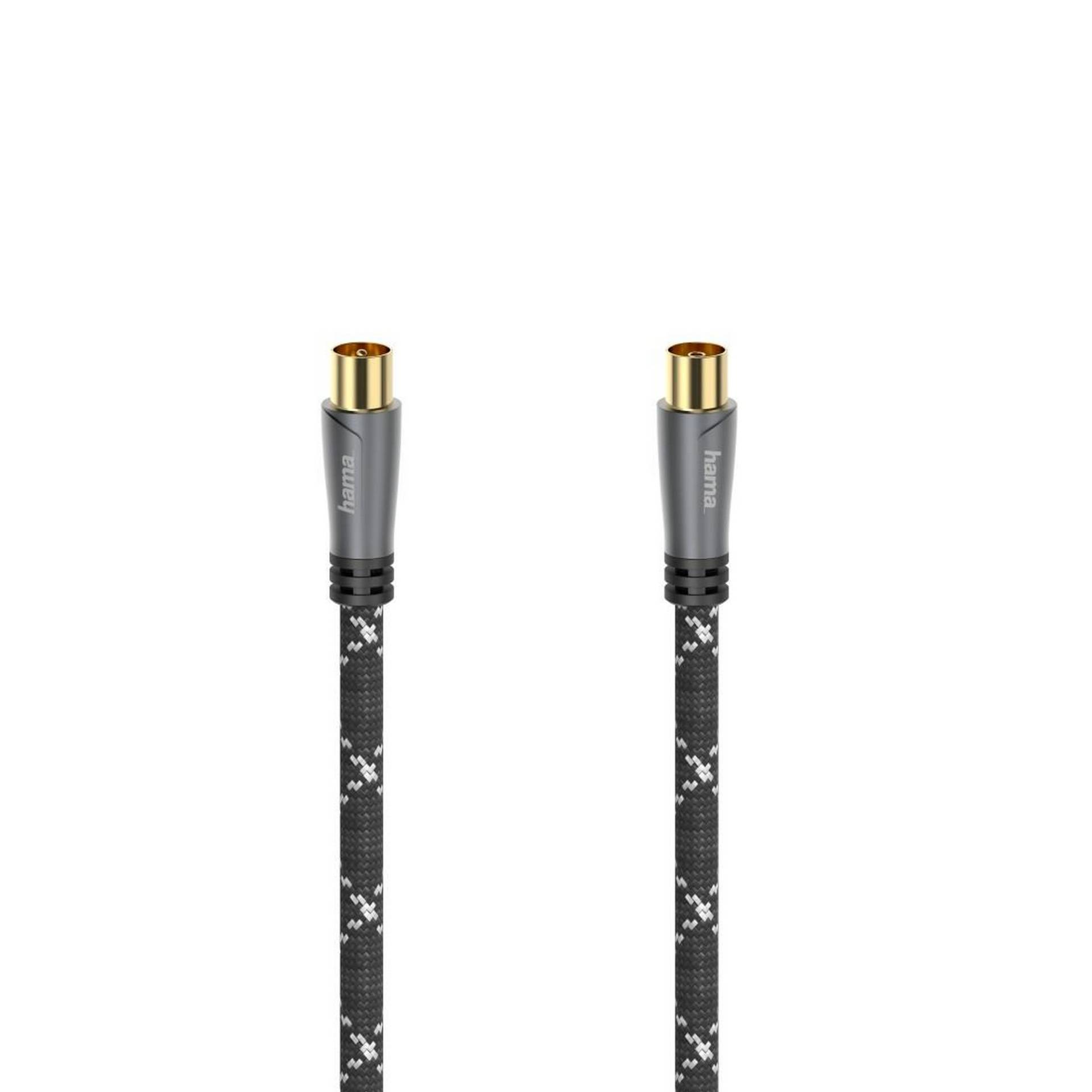 Hama Antennenkabel vergoldet Koax-Stecker mit Koax-Kupplung 3 m Hama Antennenkabel vergoldet Koax-Stecker mit Koax-Kupplung 3 m von Hama