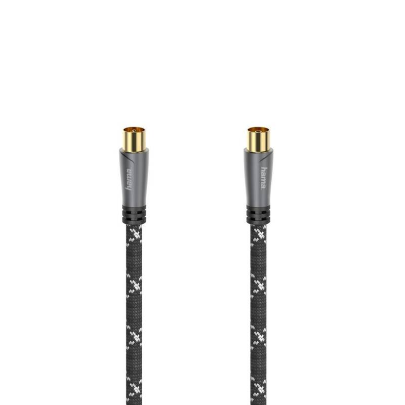 Hama Antennenkabel vergoldet Koax-Stecker mit Koax-Kupplung 3 m von Hama